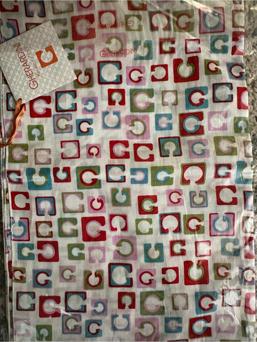 Vintage Gherardini Firenze 1885 Italian Designer Scarf – New Old Stock Orig Pkg